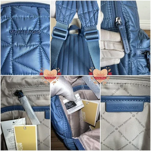 ?Michael Kors Quilted Fabric-Nylon Backpack & Pouch? display picture 2